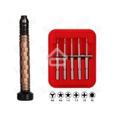 Отвертка с набором бит Kaisi 8926 3D 6 в 1 Golden