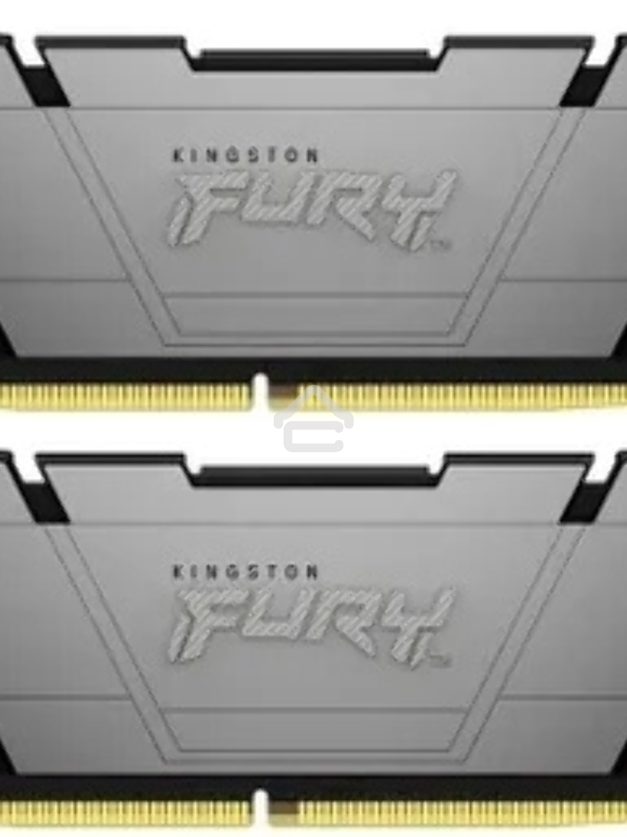 Оперативная память Kingston Fury Renegade, DDR4, 16GB (2x8GB), 3200MHz, CL16, DIMM, с радиатором, серый/черный