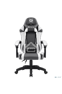 Кресло игровое Defender Fortune Серый/белый, класс 4, PU