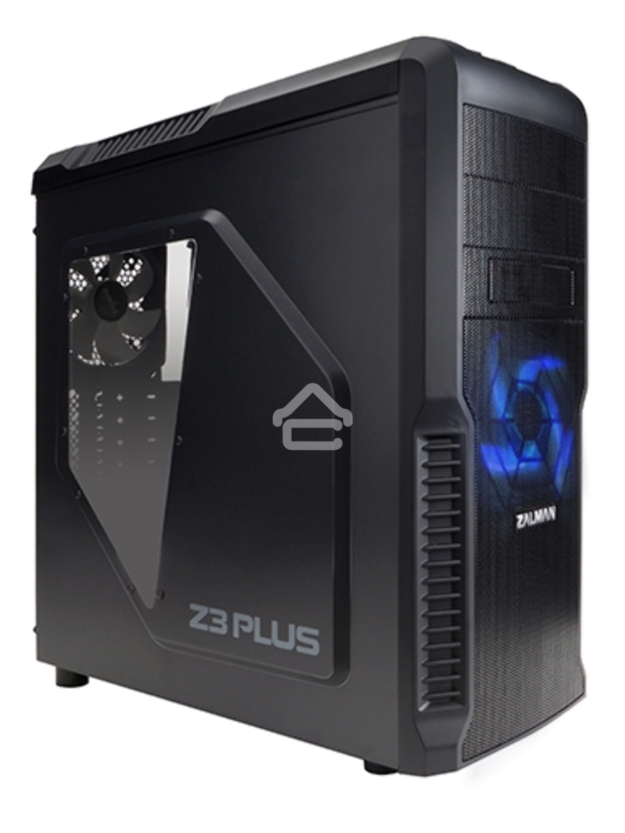 Компьютерный корпус Zalman Z3 Plus черный w/o PSU ATX 1x80mm 1x92mm 2x120mm 2xUSB2.0 1xUSB3.0 audio bott PSU