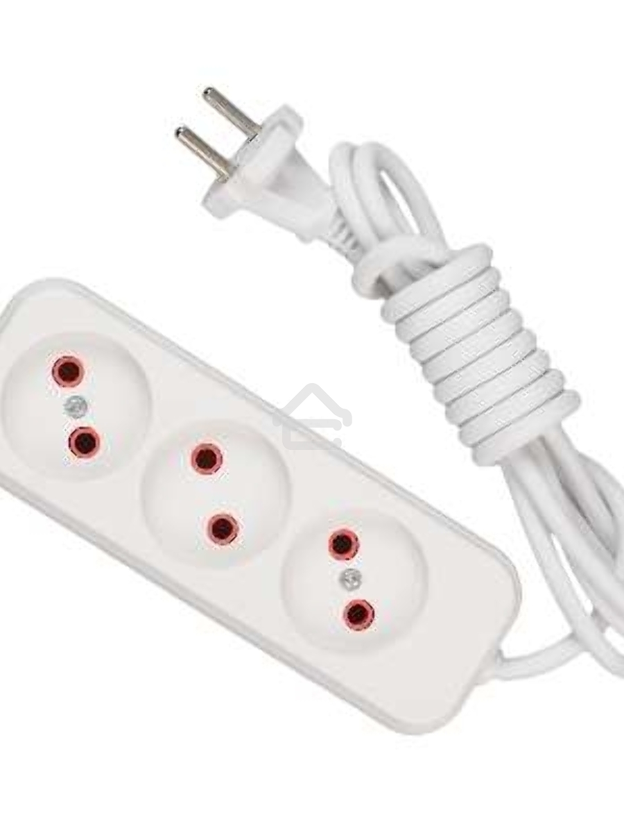 Удлинитель 3х2м без заземл. 10А IP20 Lezard 720-0302-303