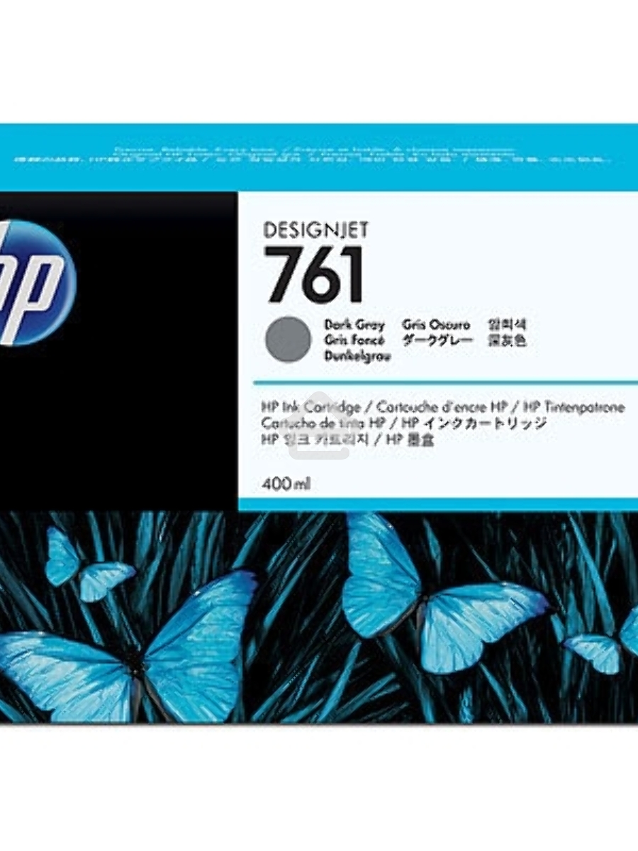 Картридж струйный HP №761 CM996A темно-серый для HP DJ T7100 (400мл)