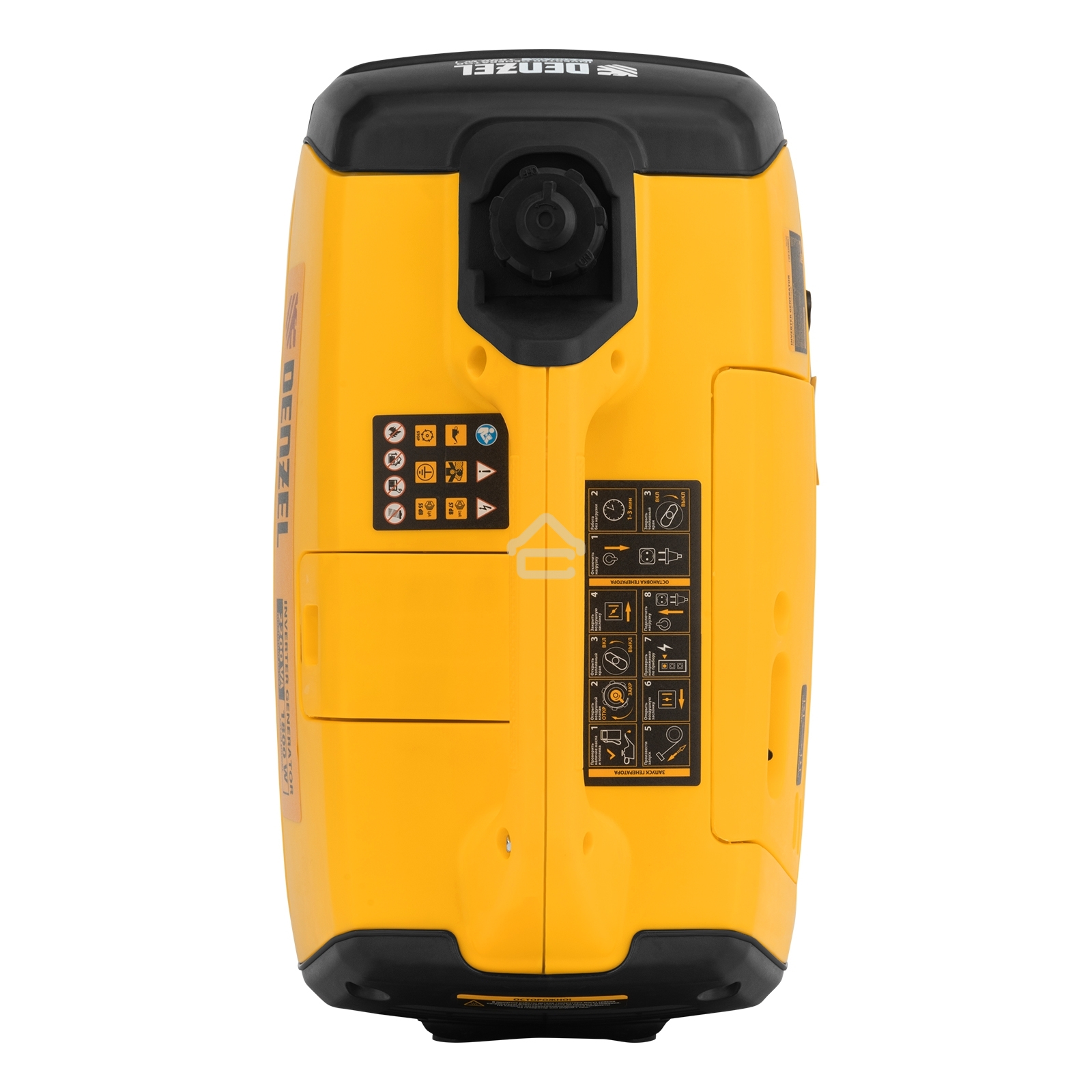 Генератор инверторный GT-2200iS, 2,2 кВт, 230 В, бак 4 л, закрытый корпус, ручной старт Denzel