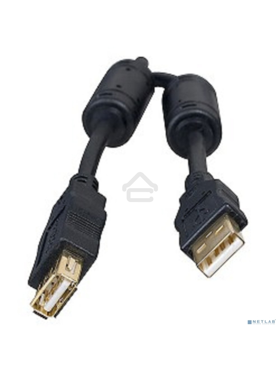 Кабель Defender PRO USB 2.0 кабель удлинительный 1.8м AM/AF , зол.конт, 2фер.фил.