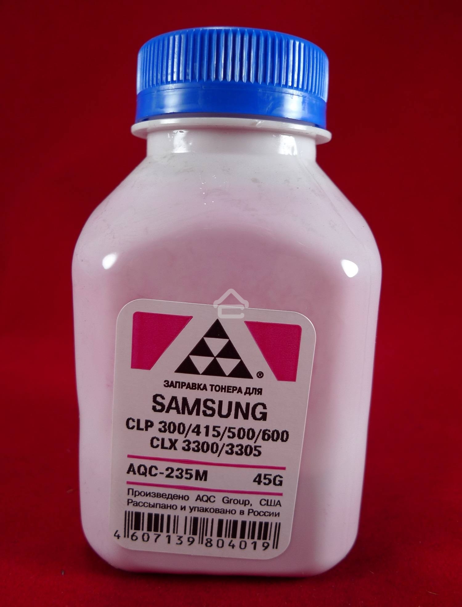 Тонер SAMSUNG CLP 300/315/320/325/360/415/500/510/600/610/660/CLX3300/3305 Magenta, (фл.45г.) AQC фас. Россия
