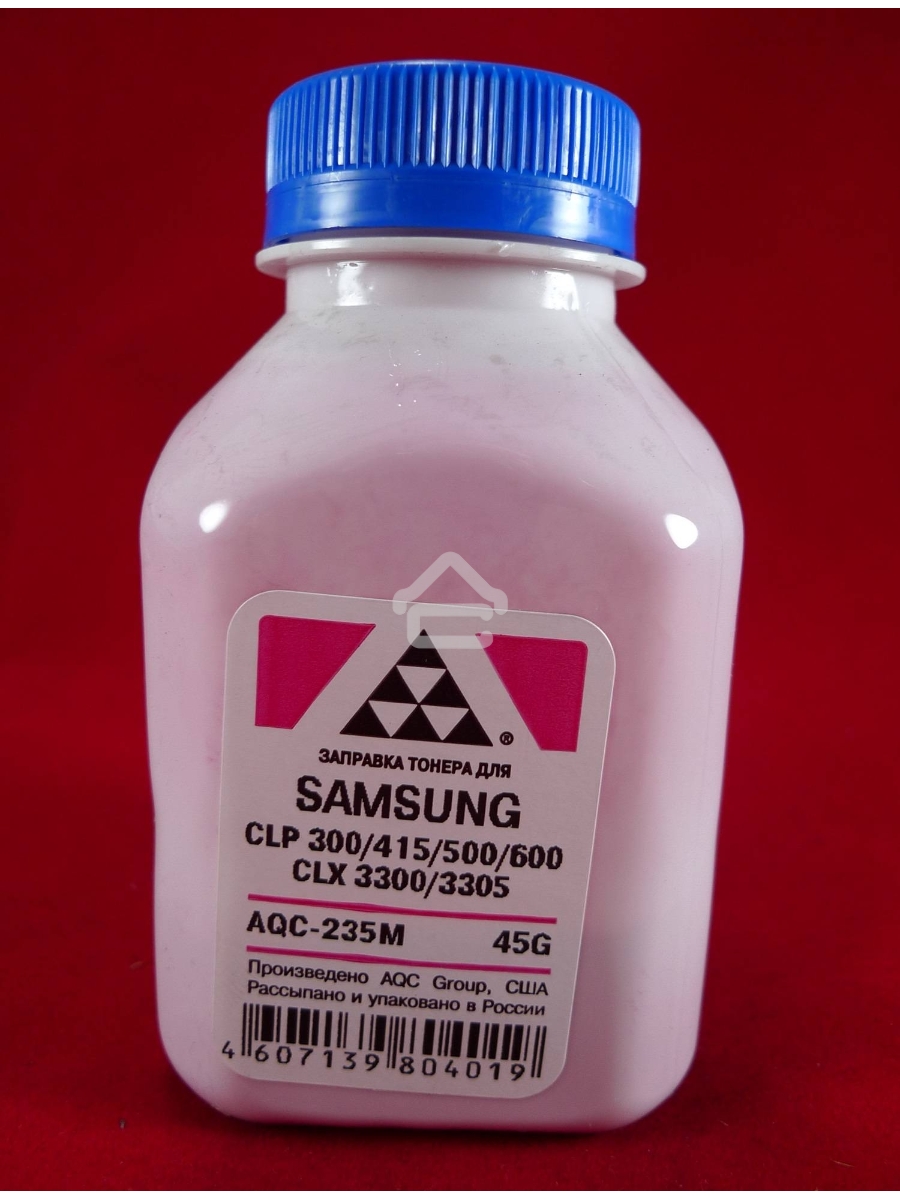 Тонер SAMSUNG CLP 300/315/320/325/360/415/500/510/600/610/660/CLX3300/3305 Magenta, (фл.45г.) AQC фас. Россия