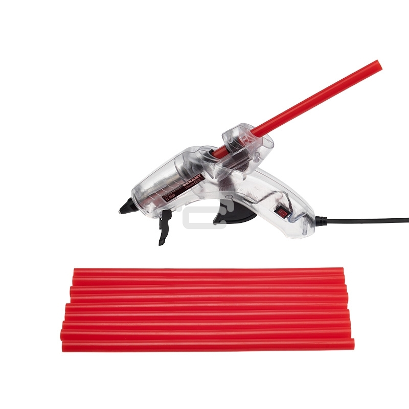 Клеевые стержни Rexant, Ø11 мм, 270 мм, красные, 10 шт., хедер