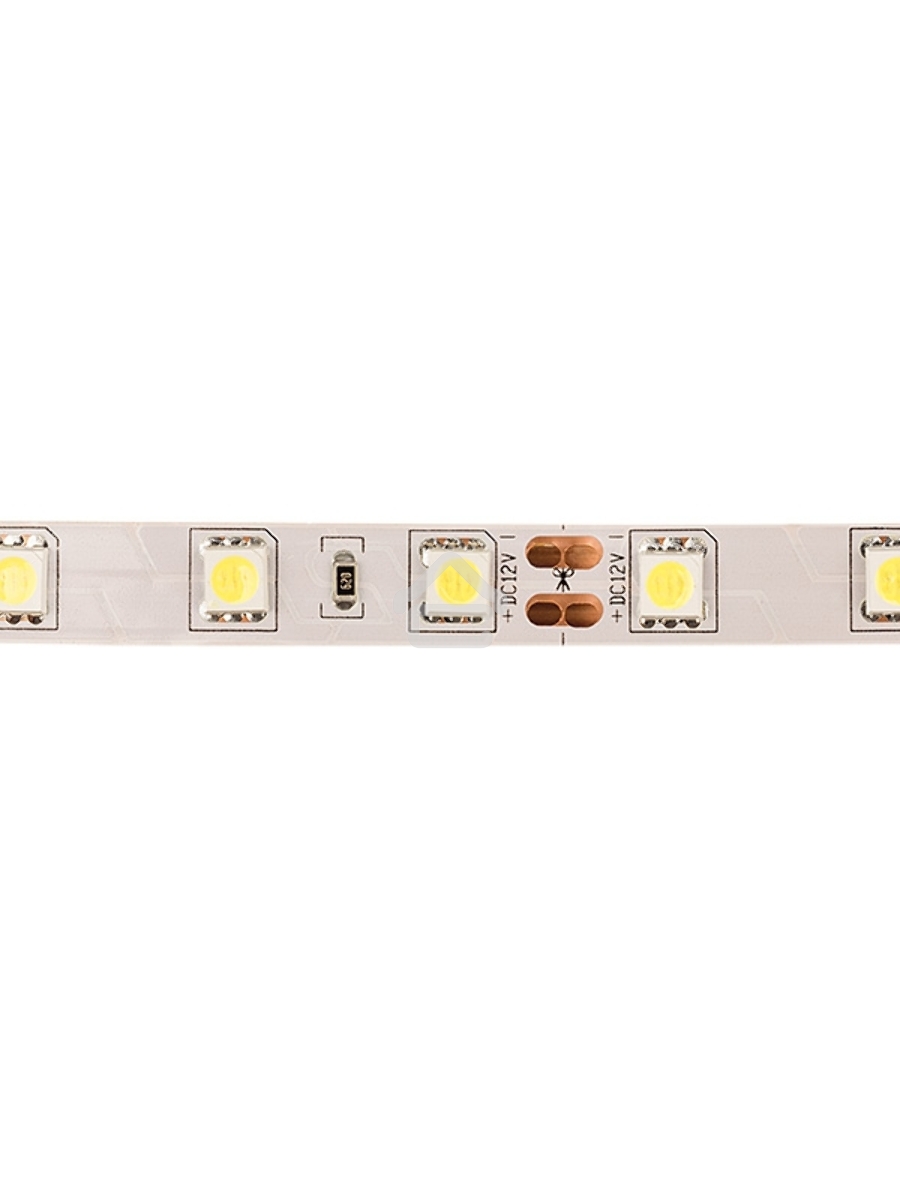 Лента LED открытая, 10 мм, IP23, SMD 5050, 60 LED/m, 12 V, цвет свечения белый