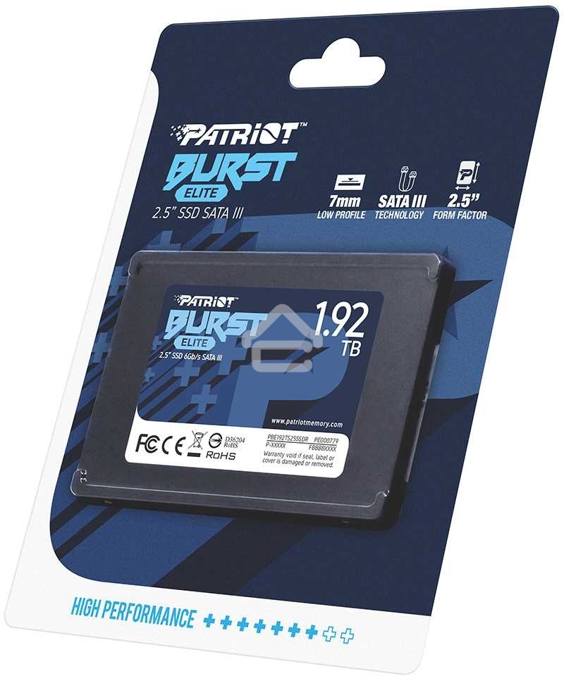 Накопитель SSD Patriot Burst Elite, 1.92Tb, SATA, 2.5