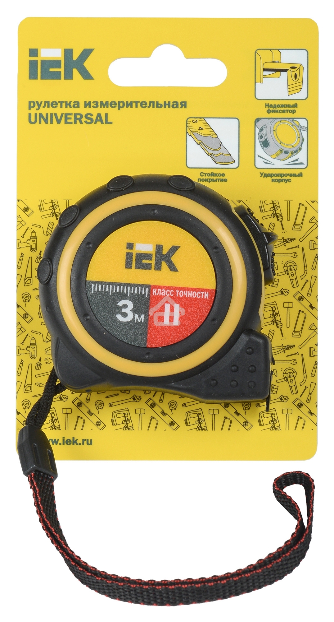 Рулетка измерительная Universal 3м IEK TIR10-1-003