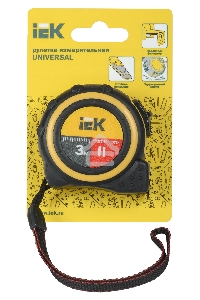 Рулетка измерительная Universal 3м IEK TIR10-1-003