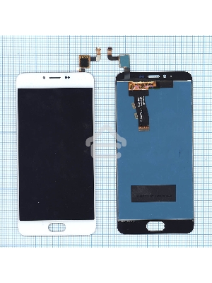 Дисплей для Meizu M5 белый