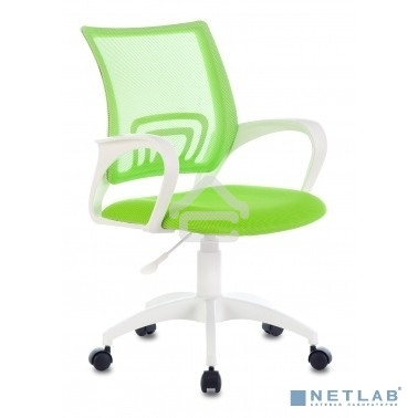 Кресло компьютерное Бюрократ CH-W695NLT TW-03A TW-18 салатовый, крестовина пластик, пластик белый