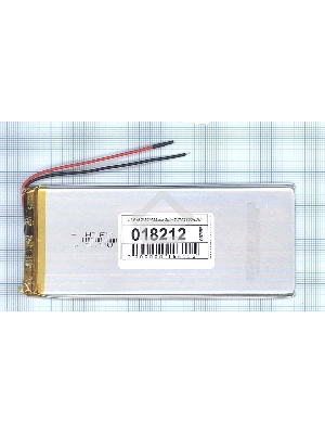 Аккумулятор Li-Pol (батарея) 3*50*125мм 2pin 3.7V/2800mAh