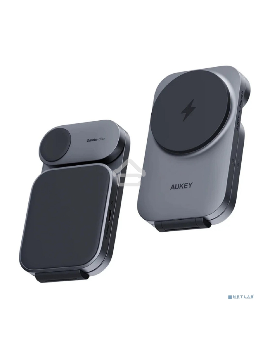Беспроводное зарядное устройство Aukey LC-MC312 3in1 Travel Qi2