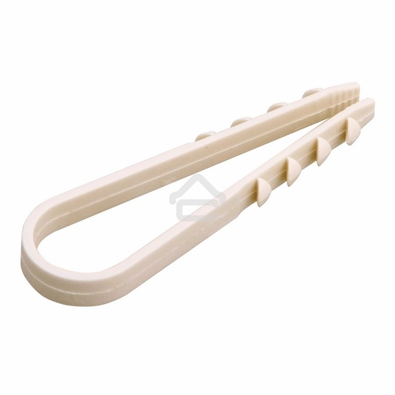 Дюбель-хомут нейлоновый Rexant 11-18 мм, белый, упаковка 100 шт.