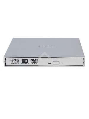 Оптический привод внешний с интерфейсом USB 2.0 Gembird DVD-USB-02-SV пластик, серебро