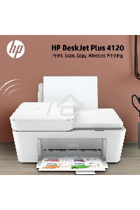 МФУ струйный HP DeskJet Plus 4120 (3XV14B), A4, цветной, печ. до 8.5 стр/мин. (ч/б) до 5.5 стр/мин. (цвет), 1200x1200dpi, USB, Wi-Fi, Air Print, Mopria