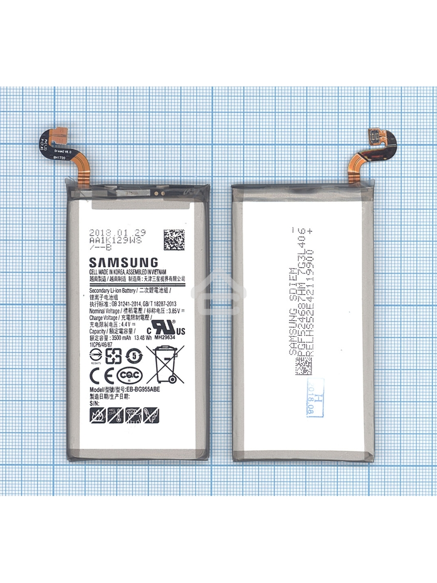 Аккумуляторная батарея EB-BG955ABE для Samsung Galaxy S8+ SM-G955 3500mah