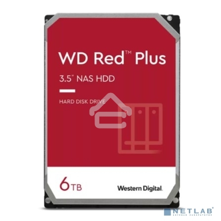 Жесткий диск Western Digital Red Plus WD60EFPX 6TB 3.5