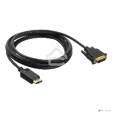 Кабель аудио-видео Buro 1.1v DisplayPort (m)/DVI-D (Dual Link) (m) 3м. Позолоченные контакты черный