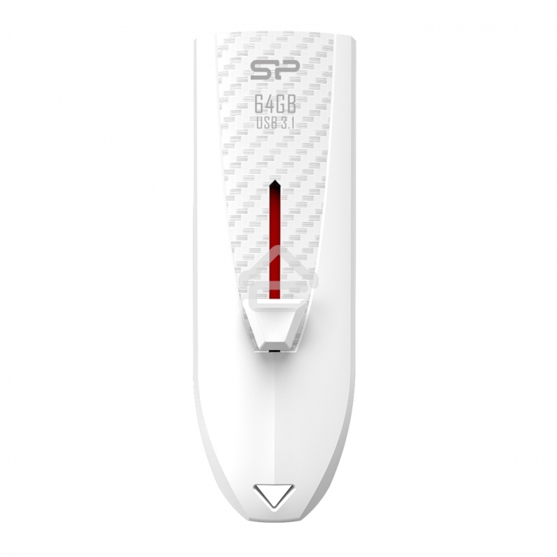 Флешка USB Silicon Power R/W 64Gb Blaze B25 SP064GBUF3B25V1W USB3.0 белый