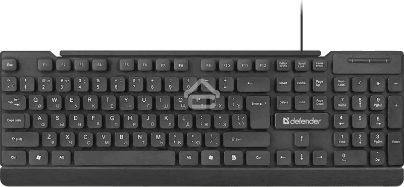 Клавиатура проводная Defender Element HB-190, USB, черный