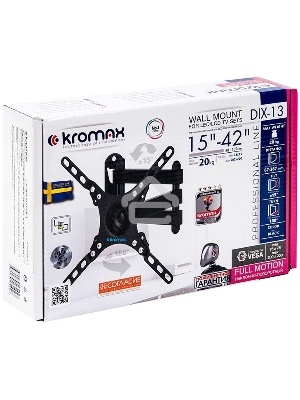 Кронштейн для LED/LCD телевизоров Kromax DIX-13 черный