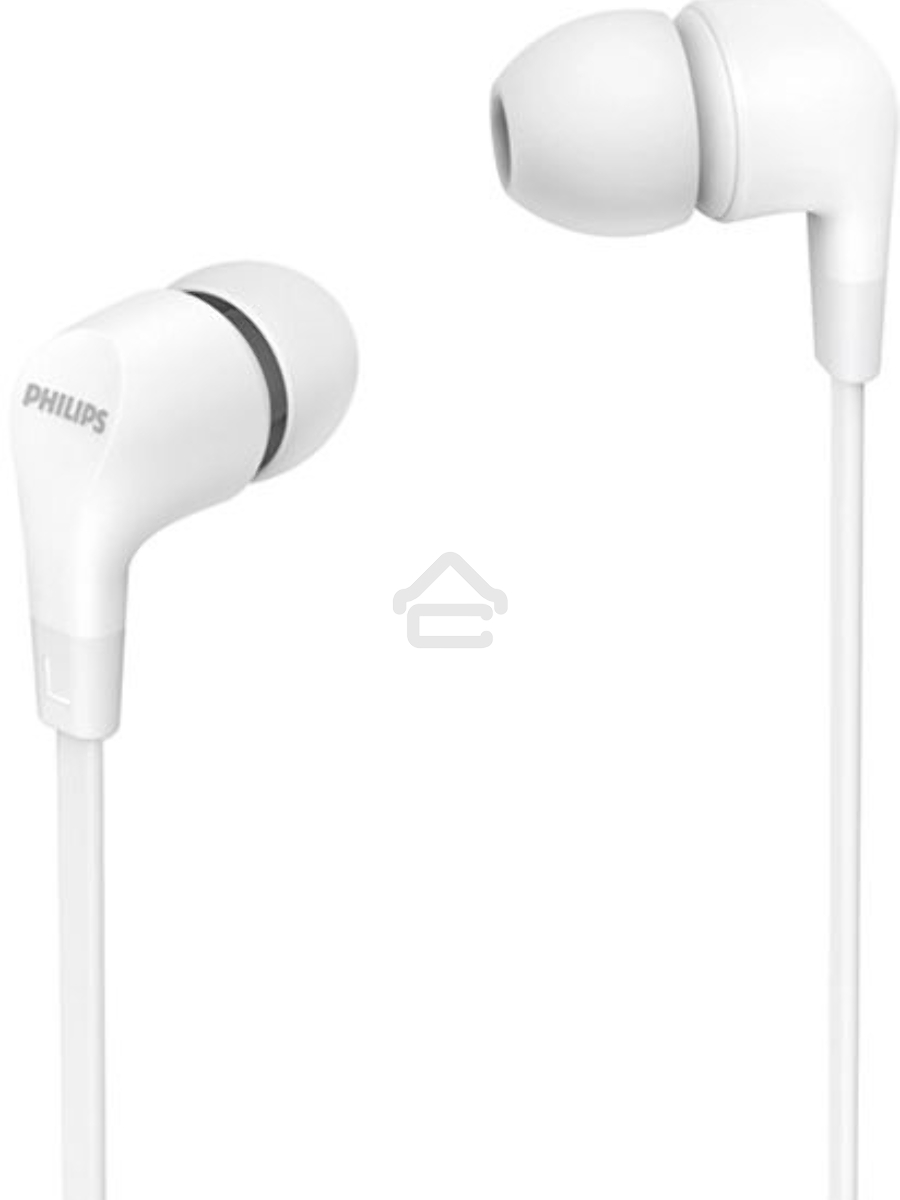 Гарнитура вкладыши Philips TAE1105WT/00 1.2м белый проводные в ушной раковине