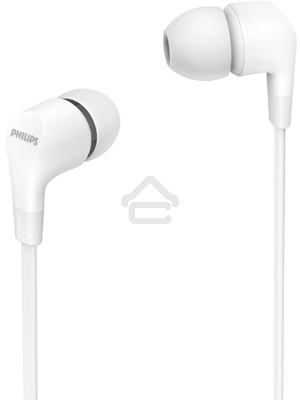 Гарнитура вкладыши Philips TAE1105WT/00 1.2м белый проводные в ушной раковине