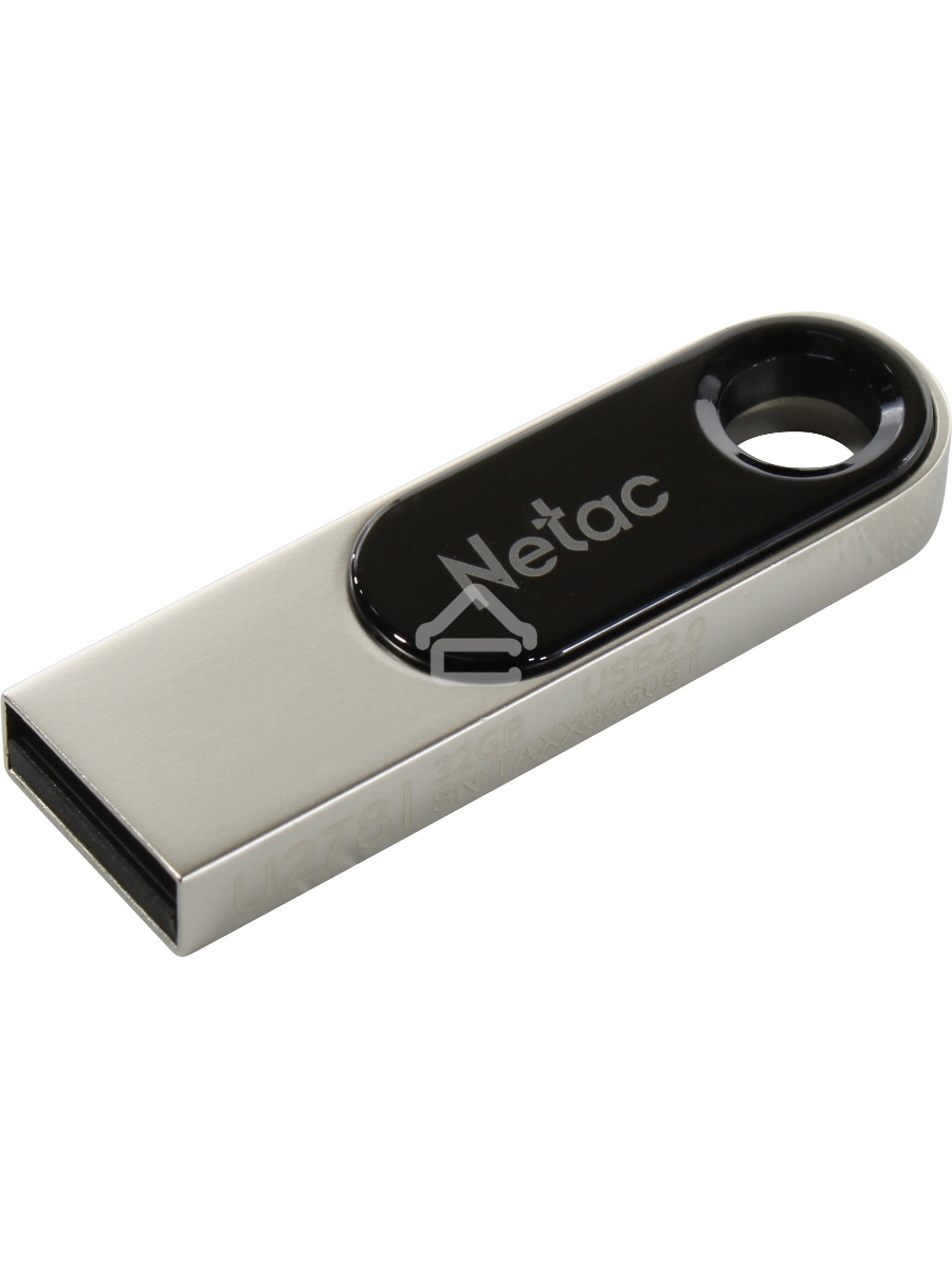Флеш диск Netac U278 32Gb <NT03U278N-032G-20PN>, USB2.0, металлическая матовая