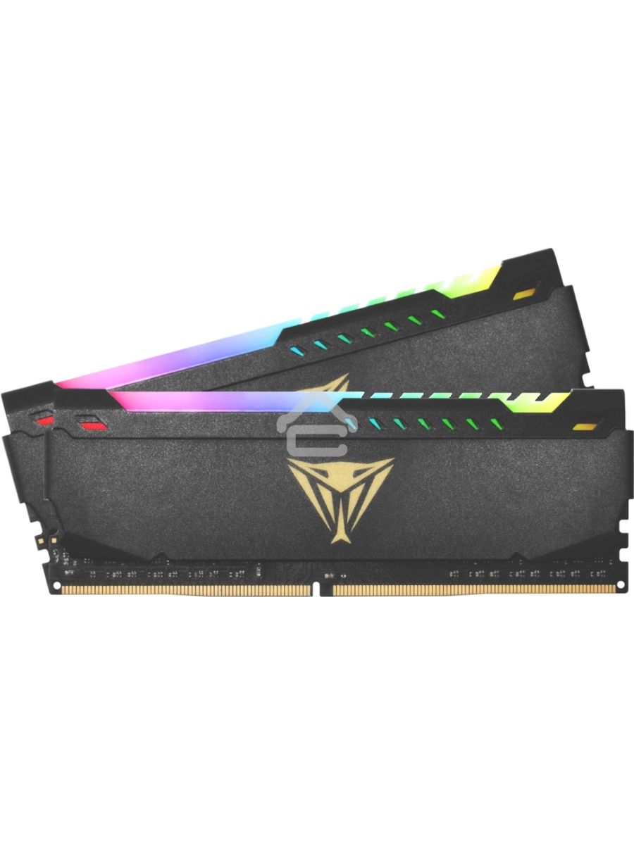 Оперативная память Patriot Viper Steel, DDR4, 64GB (2x32GB), 3200MHz, CL18, DIMM, с радиатором, RGB, черный