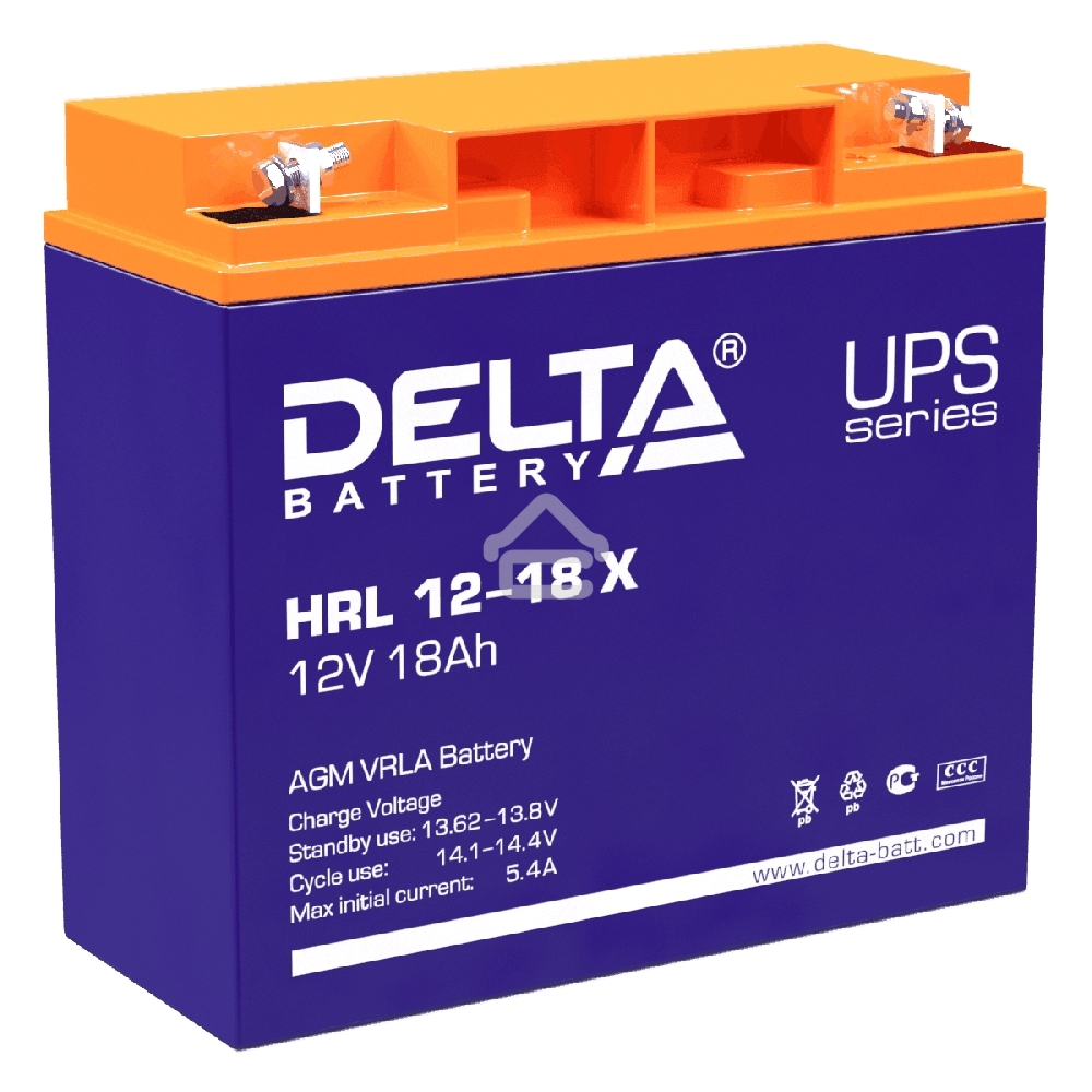Батарея Delta HRL 12-18 X (17.8 А\ч, 12В) свинцово- кислотный аккумулятор