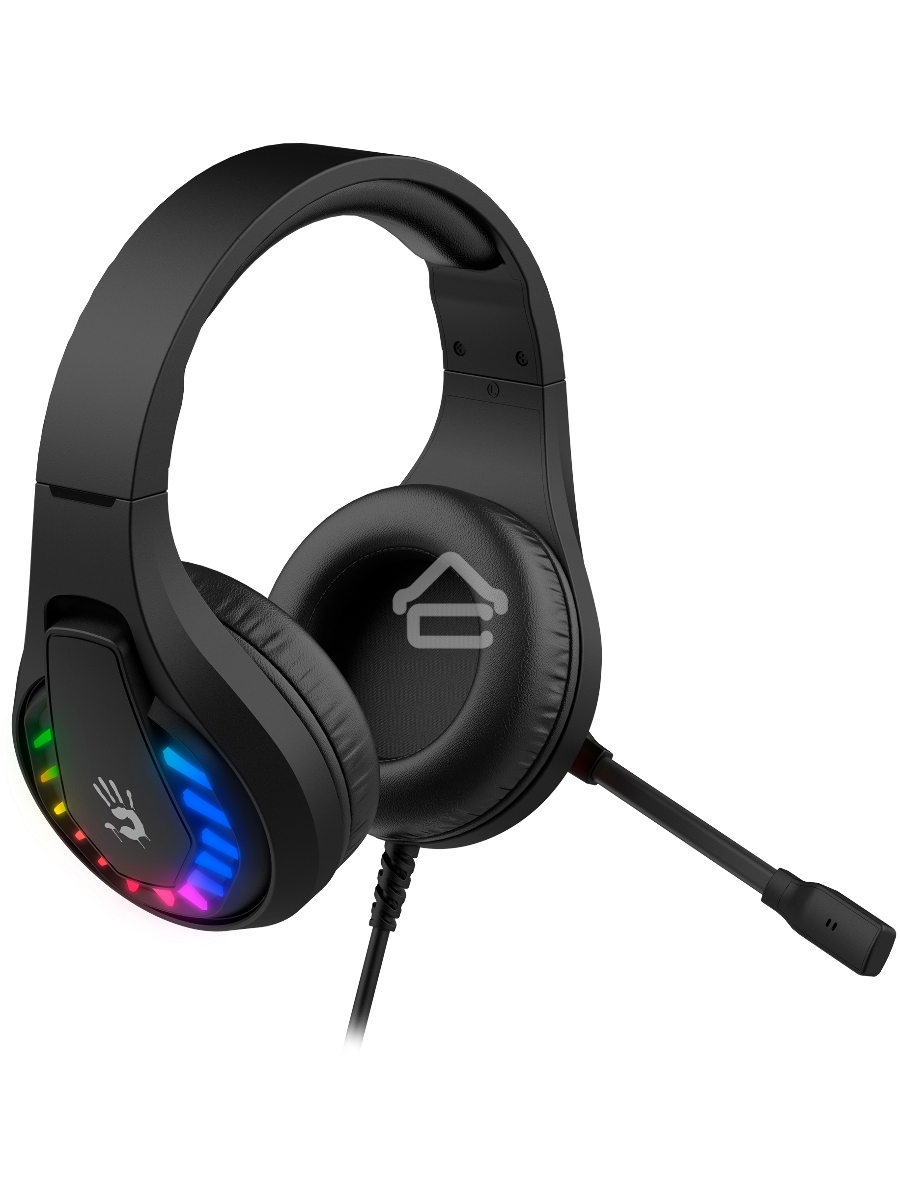 Наушники с микрофоном A4Tech Bloody G230 черный 2м накладные USB оголовье (G230)
