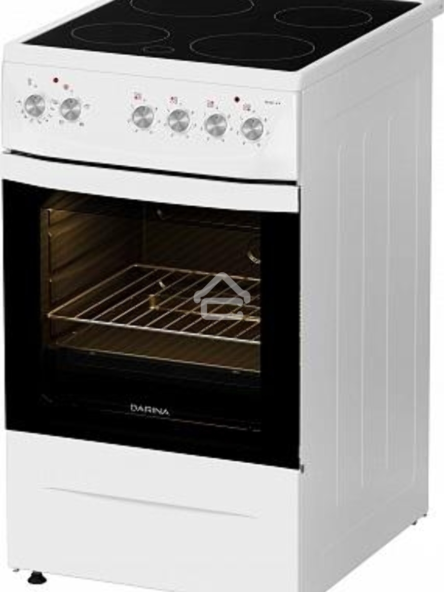 Плита электрическая Darina 1D5 EC 241 614 W белый/черный, конфорок 4 шт, духовка 50 л, 50 см x 85 см x 60 см
