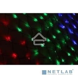 Новогодние светоукрашения NEON-NIGHT (215-119-6) Гирлянда-сеть LED 1х1.5 мМуЛЬТИ с контроллером, 240В