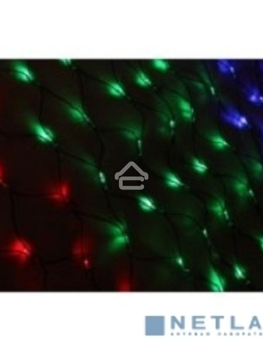 Новогодние светоукрашения NEON-NIGHT (215-119-6) Гирлянда-сеть {LED 1х1.5 мМуЛЬТИ с контроллером, 240В}