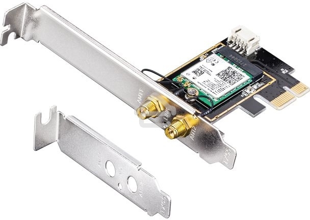 Сетевой адаптер Wi-Fi + Bluetooth Cudy WE3000 AX3000 PCI Express (ант.внеш.съем) 2ант.