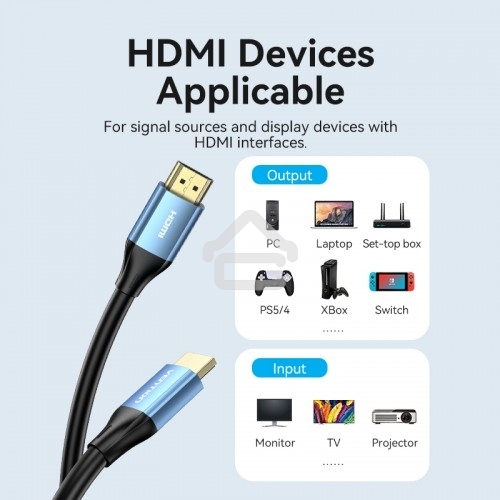 Кабель Vention HDMI High speed v2.0 with Ethernet 19M/19M - 15м