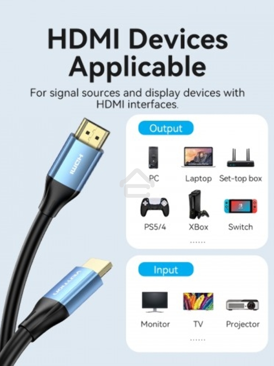 Кабель Vention HDMI High speed v2.0 with Ethernet 19M/19M - 15м