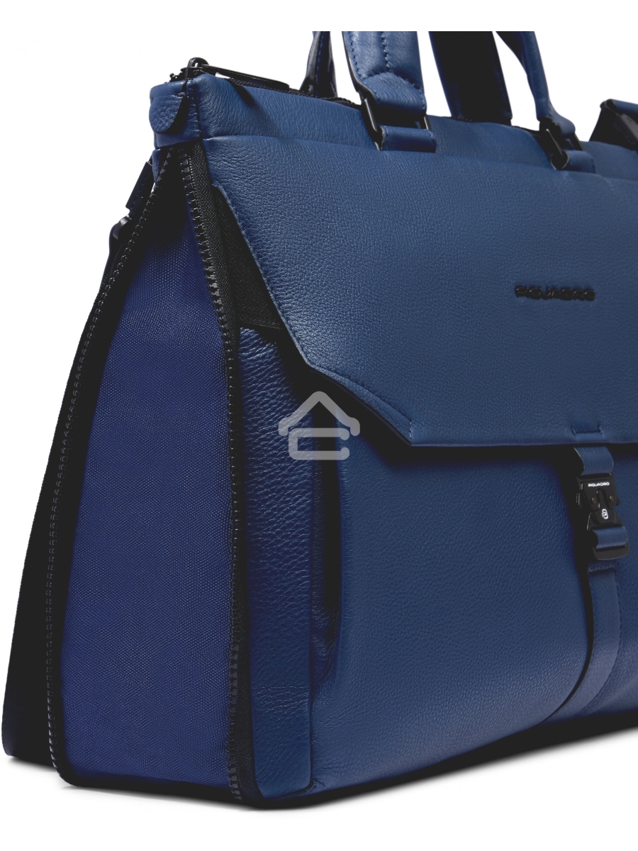 Деловая сумка Piquadro Than CA4021S135/BLU с отделением для ноутбука синий натур.кожа