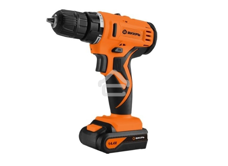 Дрель-шуруповерт аккумуляторная Вихрь ДА-14,4Л-2 72/14/15, Аккумуляторная, 14,4В