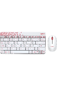 Клавиатура + мышь Logitech Wireless Combo MK 240 Nano White-red 920-008212