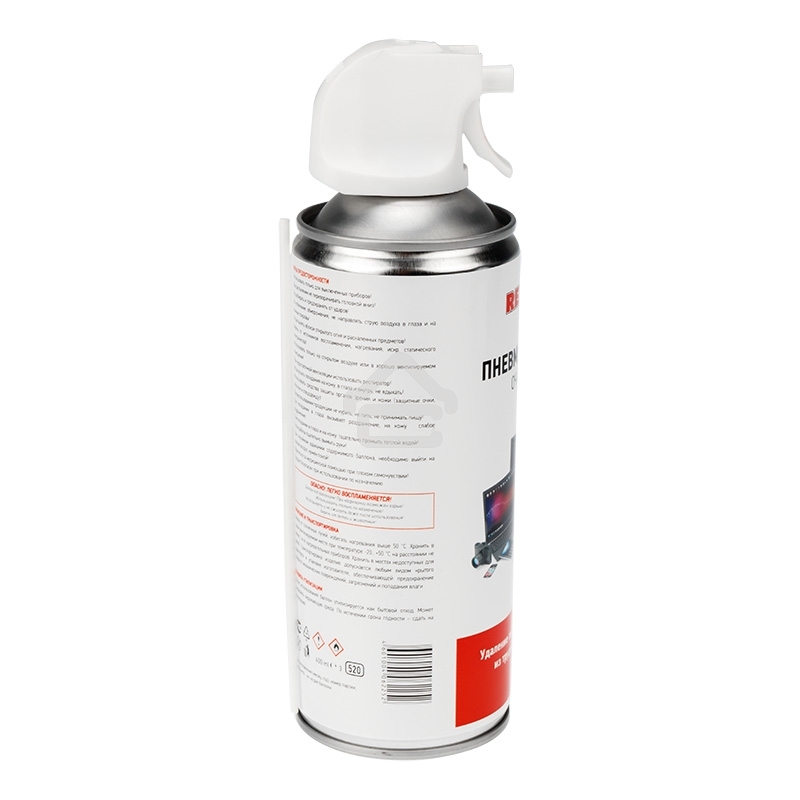 Сжатый воздух (пневматический очиститель) DUST OFF, Rexant, 400 мл, аэрозоль