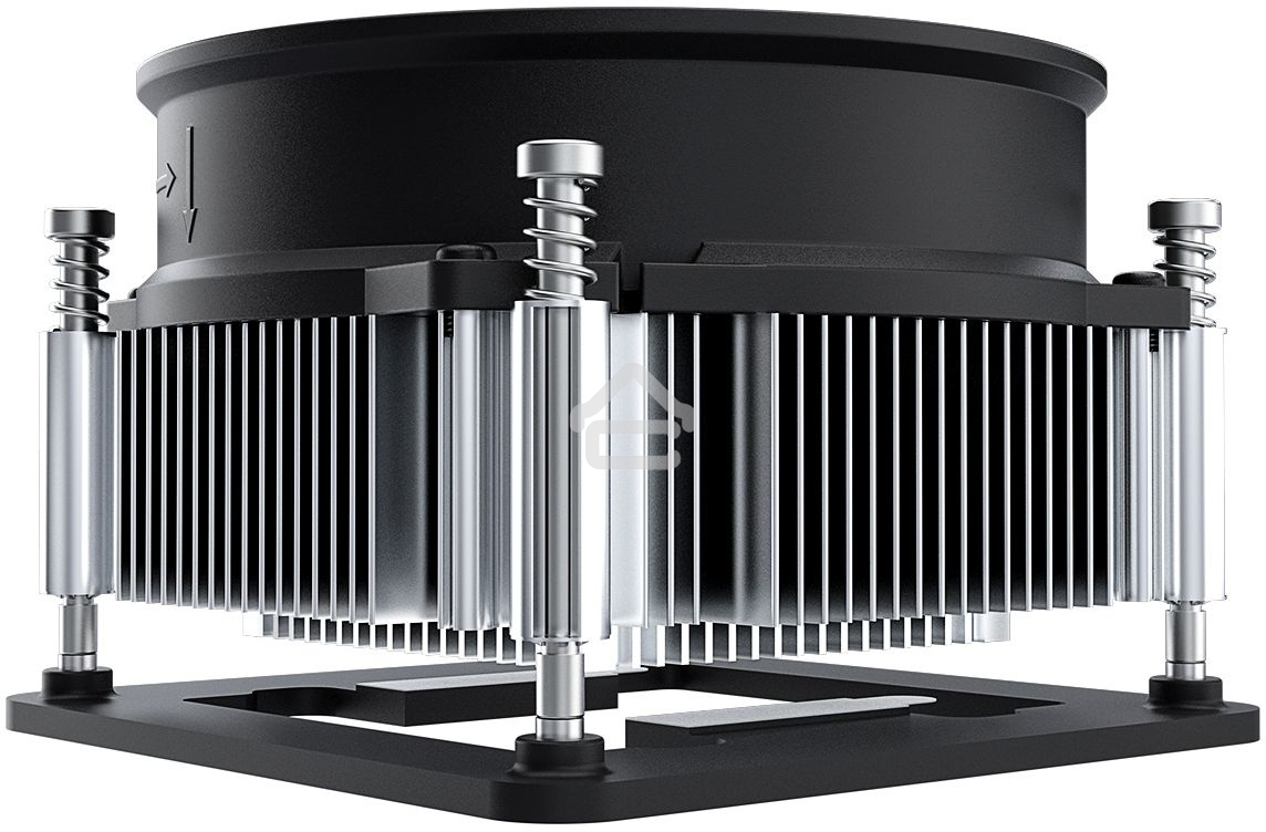 Кулер ID-COOLING DK-19 PWM серебристый/черный 92мм алюминий 2200rpm 26db 4-pin 95W 55мм