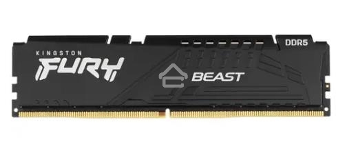 Оперативная память Kingston Fury Beast, DDR5, 32GB (1x32 GB), 5600 MHz, CL36, DIMM, радиатор, черный