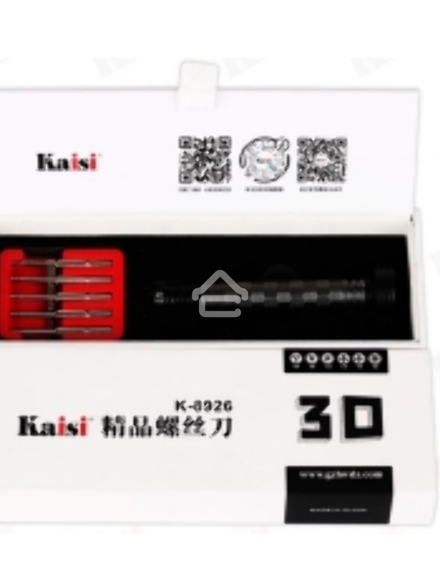 Отвертка с набором бит Kaisi 8926 3D 6 в 1 Grey
