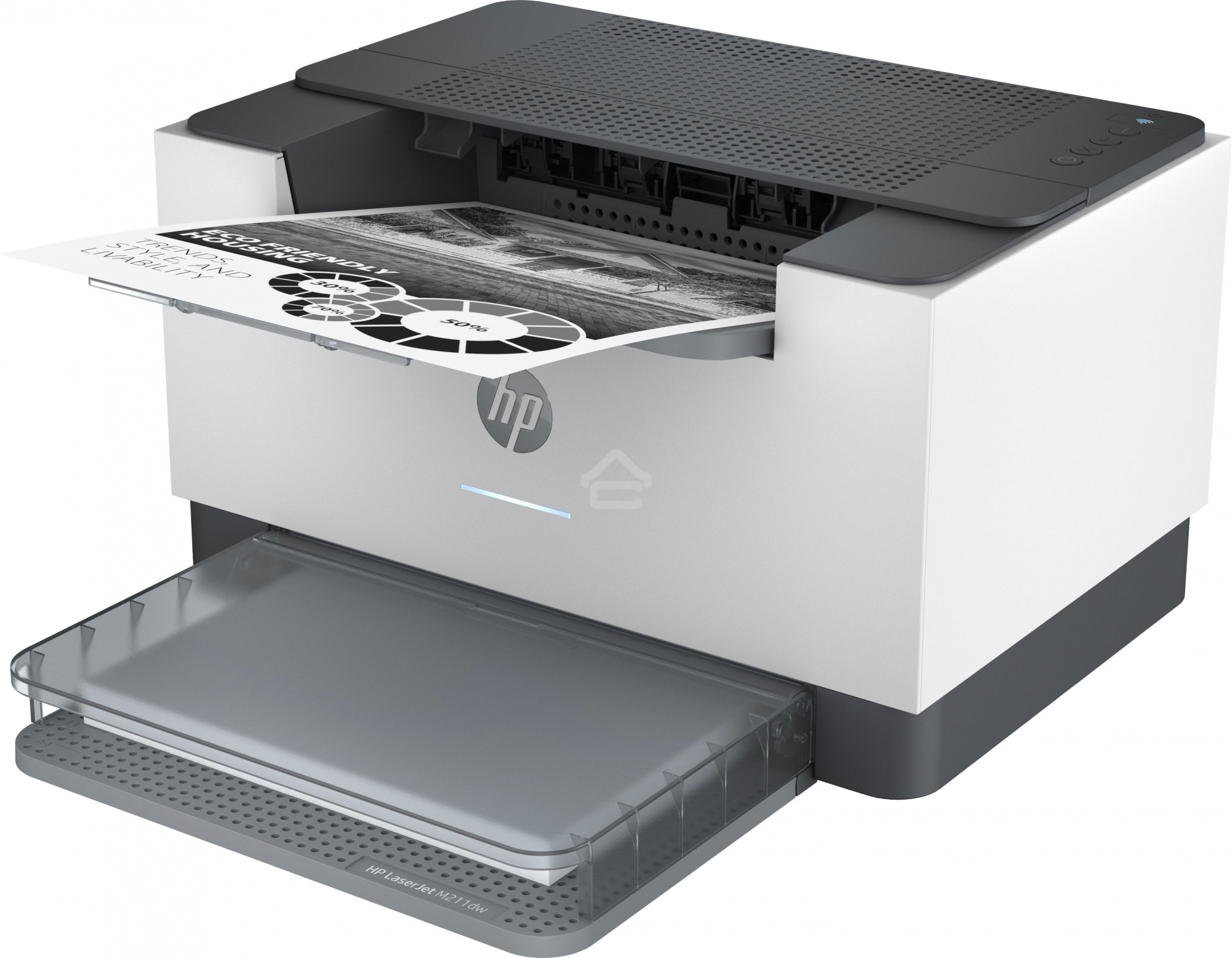 Принтер лазерный HP LaserJet M211dw (9YF83A), A4, ч/б, печ. до 29 стр/мин., 600 x 600 dpi, USB, RJ-45, Wi-Fi, Air Print, Mopria