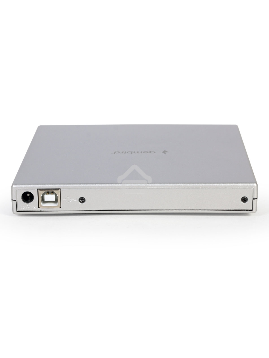 Оптический привод внешний с интерфейсом USB 2.0 Gembird DVD-USB-02-SV пластик, серебро