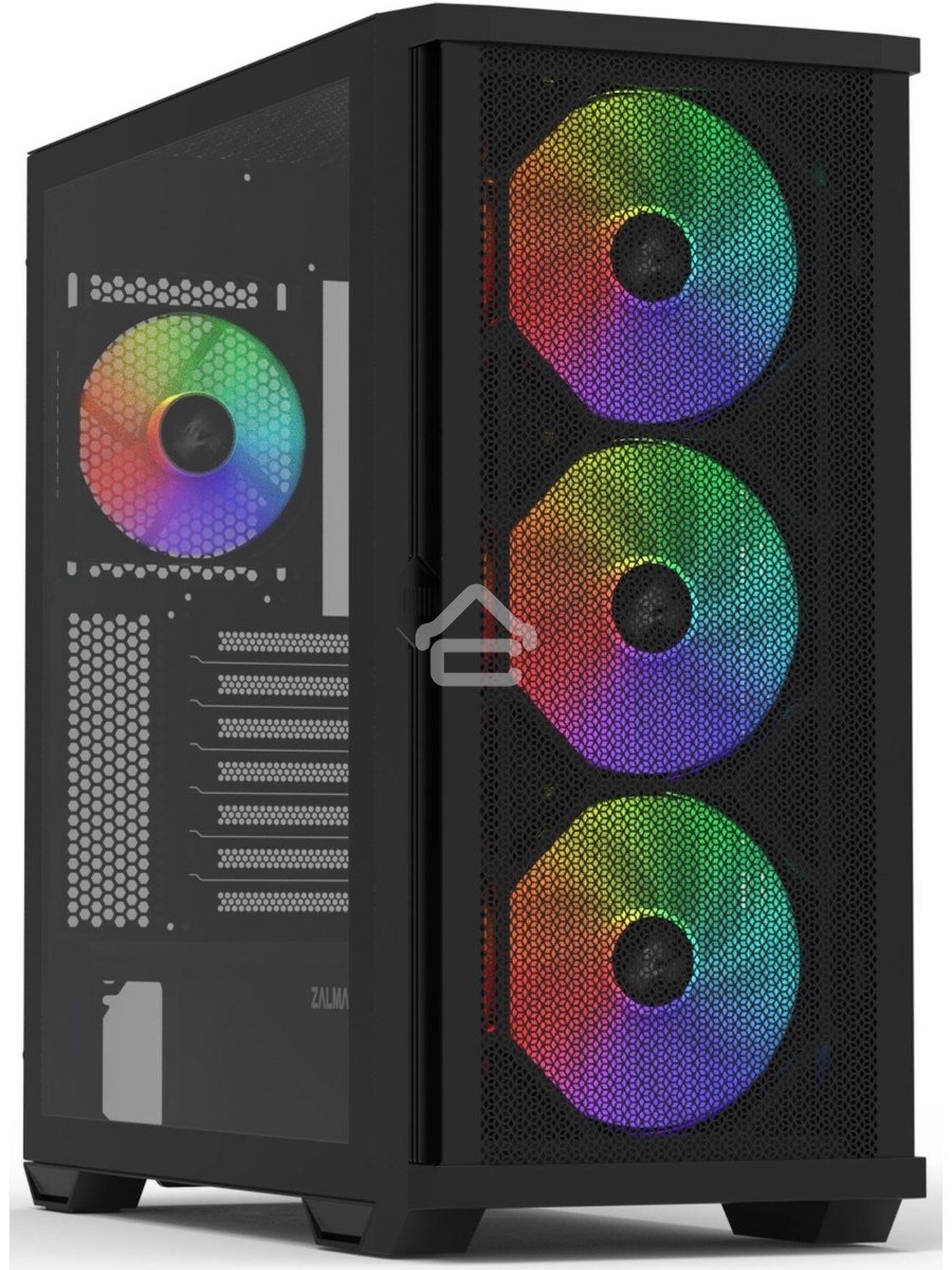 Компьютерный корпус ZALMAN Z10 PLUS, ATX, BLACK, WINDOW, 2x3.5